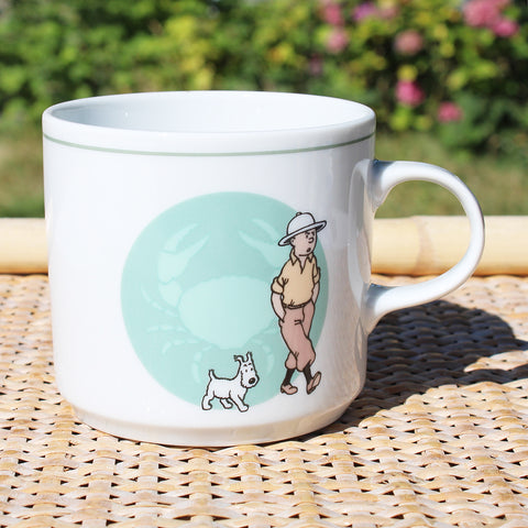 Tasse / mug en porcelaine Tintin Le Crabe aux Pinces d'Or ( Hergé-Tintin Licensing )