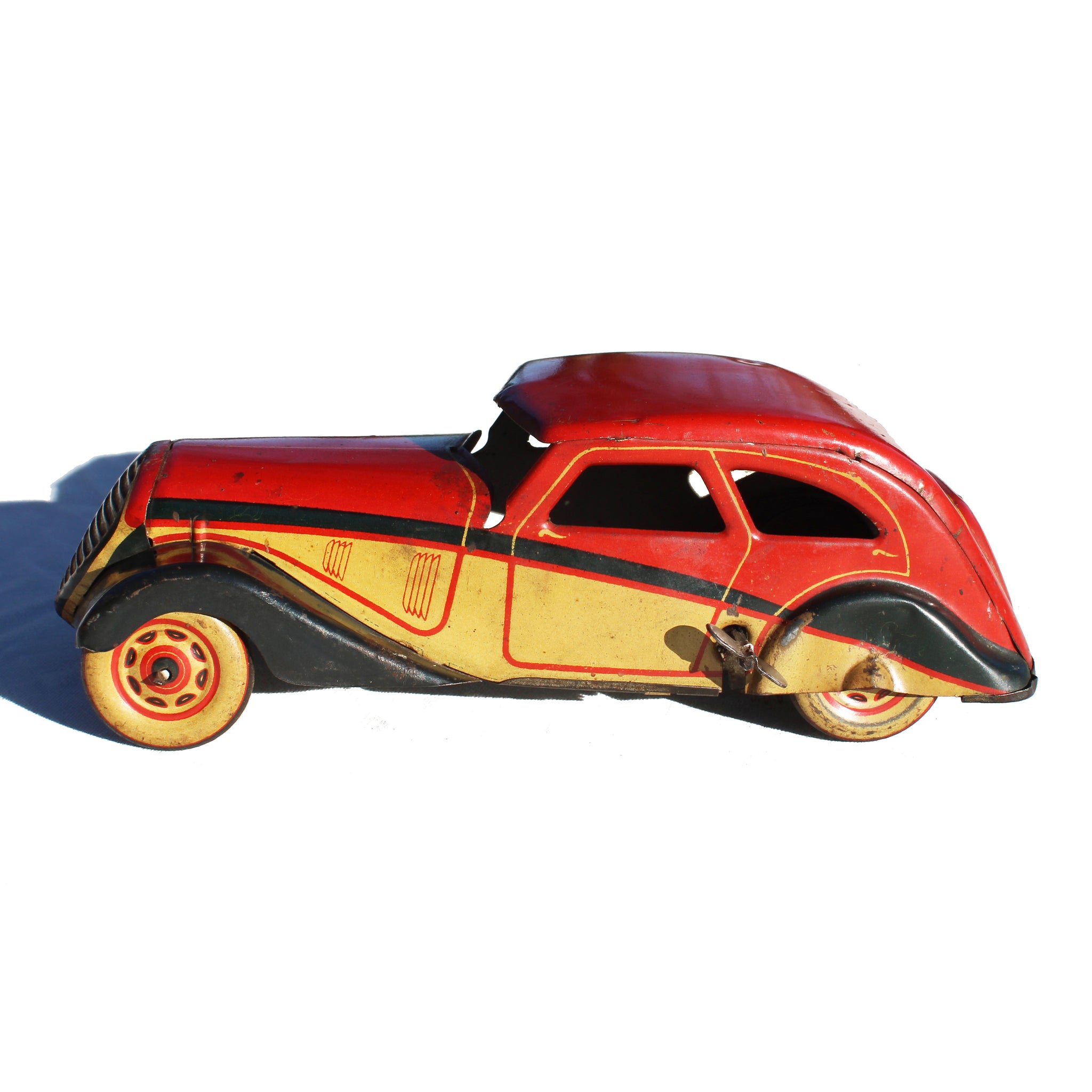 Ancien jouet Charles Rossignol CR 91 / Voiture en tôle Peugeot 202 / fonctionnel