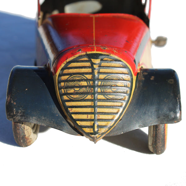 Ancien jouet Charles Rossignol CR 91 / Voiture en tôle Peugeot 202 / fonctionnel