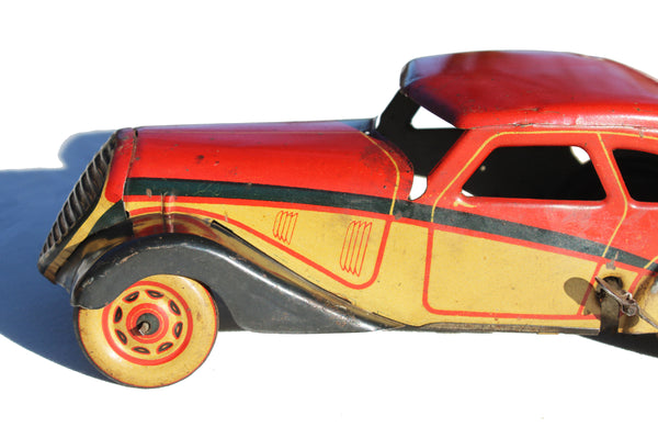 Ancien jouet Charles Rossignol CR 91 / Voiture en tôle Peugeot 202 / fonctionnel