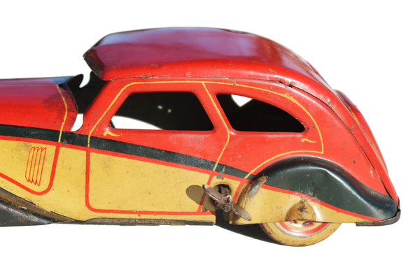 Ancien jouet Charles Rossignol CR 91 / Voiture en tôle Peugeot 202 / fonctionnel