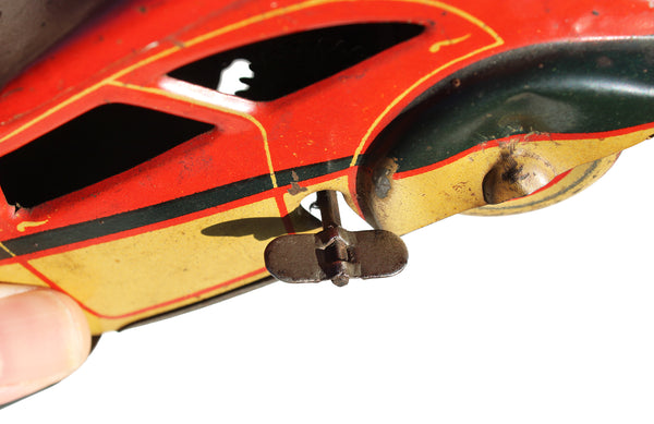 Ancien jouet Charles Rossignol CR 91 / Voiture en tôle Peugeot 202 / fonctionnel