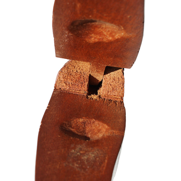 Grand casse-noix vintage d'art populaire en bois modèle femme nue