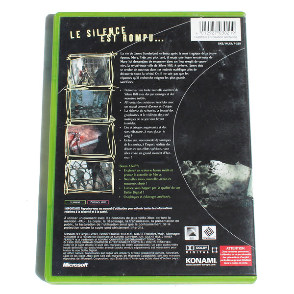 Jeu vidéo Xbox Silent Hill 2 Inner Fears complet ( 2002 ) PAL FR