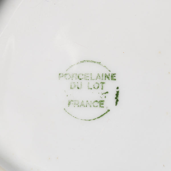 Tasse à déjeuner + soucoupe vintage en porcelaine de Virebent par René Bertoux