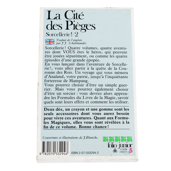 Livre LDVELH - Sorcellerie - La Cité des Pièges ( 1985 )