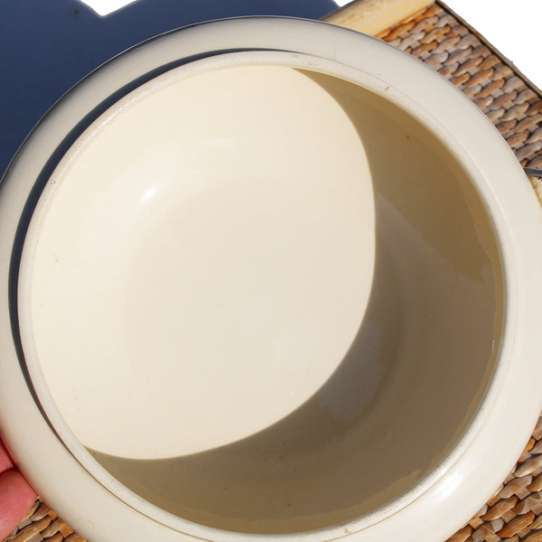 Ancienne petite soupière / légumier en faïence de Sarreguemines modèle Argonne