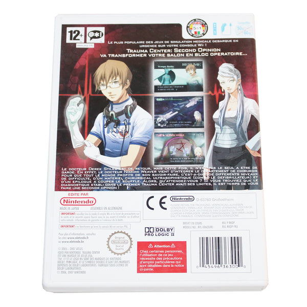 Jeu vidéo Nintendo Wii Trauma Center Second Opinion + carte club non grattée