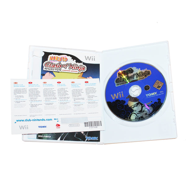 Jeu vidéo Nintendo Wii Naruto Clash of Ninja Revolution + carte club non grattée