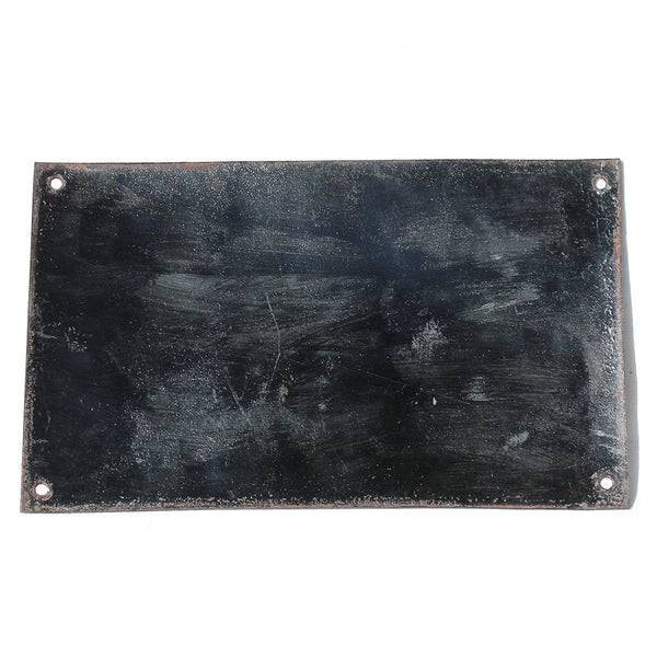 Ancienne plaque émaillée d'utilité bombée / Optique / 24.8 cm x 14.9 cm