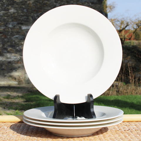 Set de 4 assiettes creuses 24 cm Villeroy & Boch modèle Wonderful World White