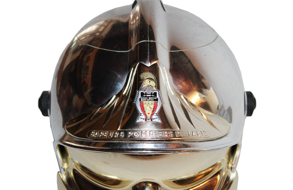 Seau à glaçons vintage CGF Gallet modèle casque de Sapeur Pompier de Paris