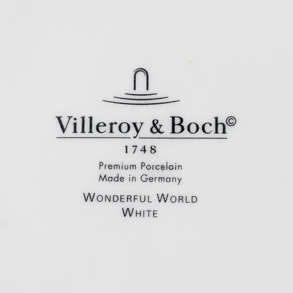 Set de 4 assiettes plates 27 cm Villeroy & Boch modèle Wonderful World White