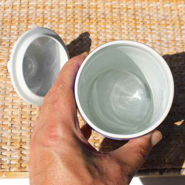 Ancien pot à pharmacie Opium / Porcelaines de Couleuvre / Apothicaire