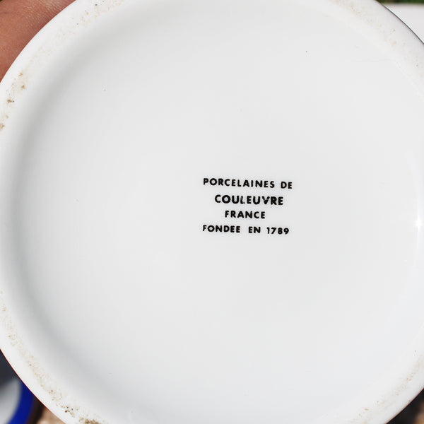 Ancien pot à pharmacie Opium / Porcelaines de Couleuvre / Apothicaire