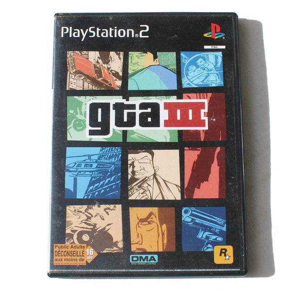 Jeu vidéo Playstation PS2 / GTA Grand Theft Auto III PAL ( 2001 ) / complet