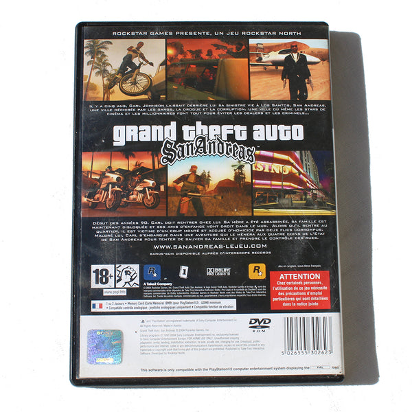Jeu vidéo Playstation PS2 / GTA Grand Theft Auto : San Andreas PAL ( 2004 ) / complet