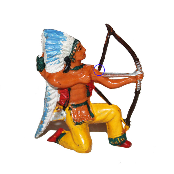 Figurine plastique archer indien Far West petite casse Starlux Clairest Cyrnos Jim