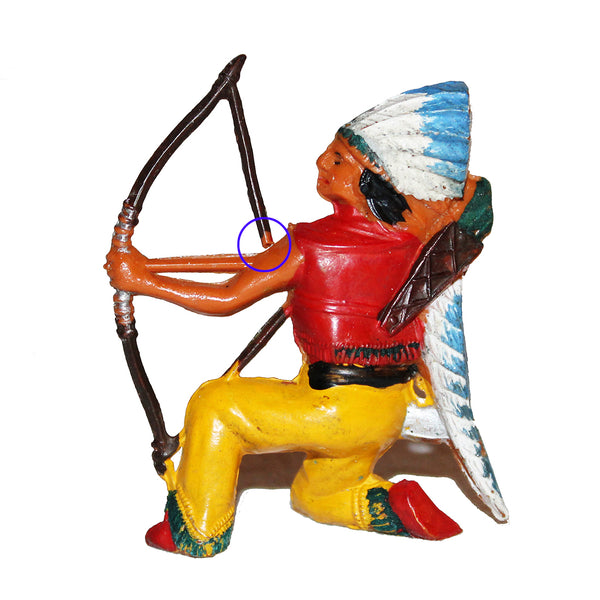 Figurine plastique archer indien Far West petite casse Starlux Clairest Cyrnos Jim