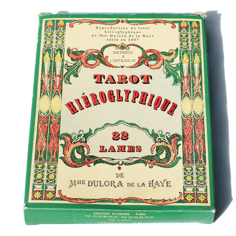 Jeu de tarot / cartomancie vintage Tarot Hiéroglyphique / Mme Dulora de La Haye