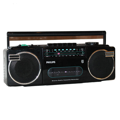 Electro vintage Boombox poste radio cassette Philips modèle 8092 / 00