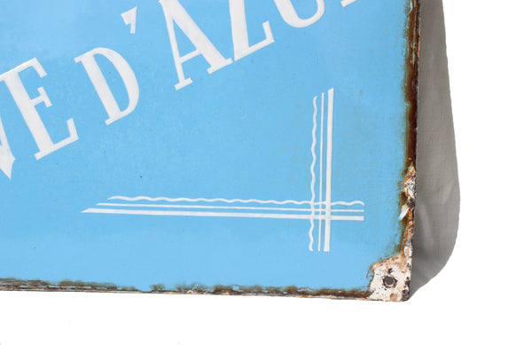 Plaque émaillée ancienne bombée de villa “Rêve d’Azur”