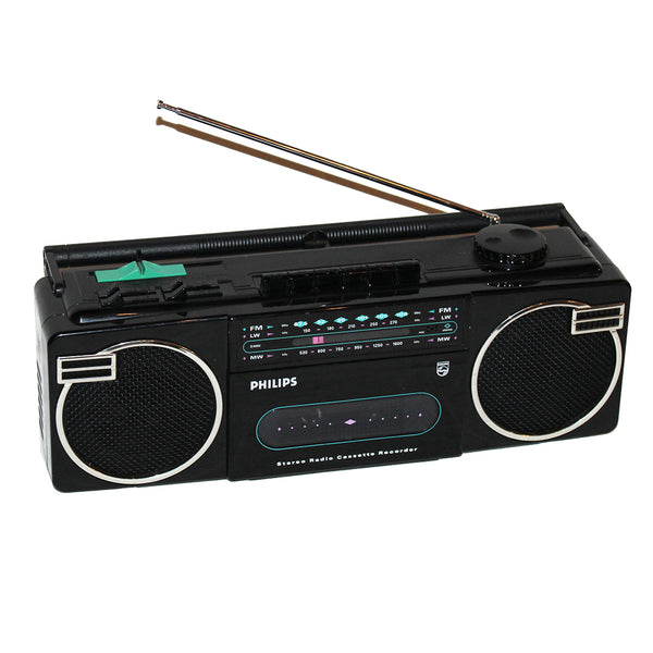 Electro vintage Boombox poste radio cassette Philips modèle 8092 / 00