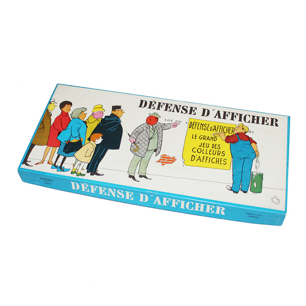 Ancien jeu de société Défense d'Afficher illustrateur Jean Bellus (1960)