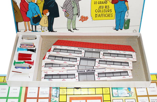 Ancien jeu de société Défense d'Afficher illustrateur Jean Bellus (1960)