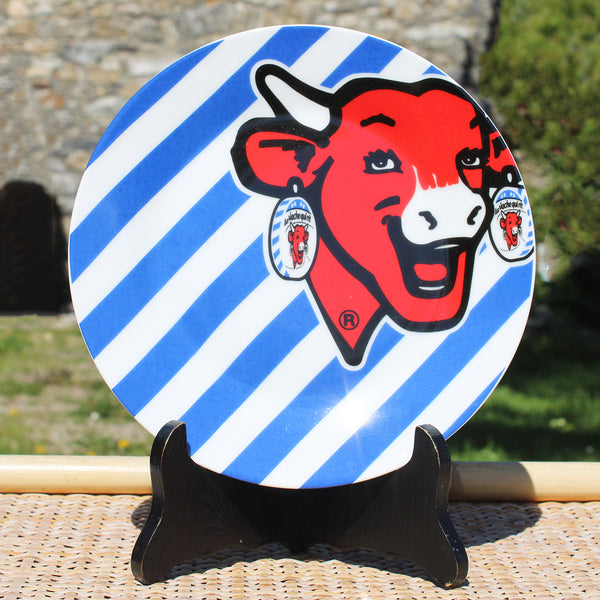 Ensemble de 6 assiettes en porcelaine à dessert publicitaire / Vache qui Rit