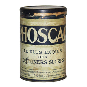 Ancienne boîte publicitaire Phoscao vide en tôle lithographiée 1 kg
