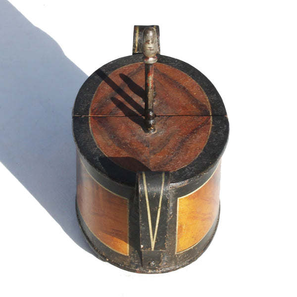 Ancien nécessaire à œufs / Œufrier en tôle peinte / Époque Napoléon III