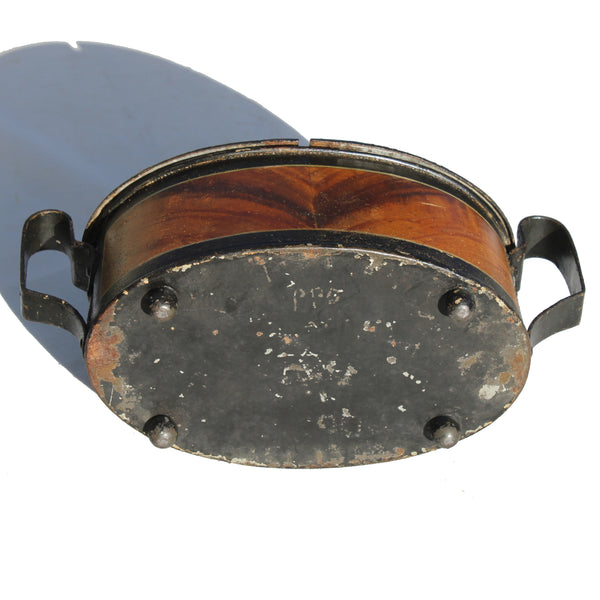 Ancien nécessaire à œufs / Œufrier en tôle peinte / Époque Napoléon III