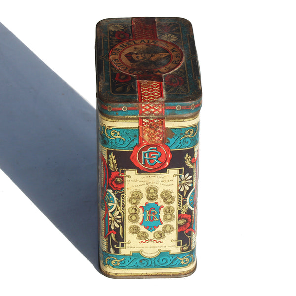 Ancienne boîte en tôle publicitaire Épices Rabelais / Raynaud de Mazan Marseille