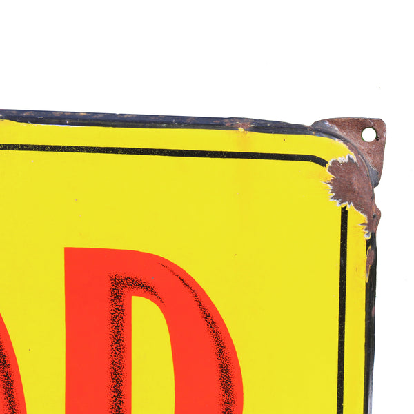 Plaque émaillée publicitaire COPANOR avec carnet épargne – Vintage – Années 1950/1960