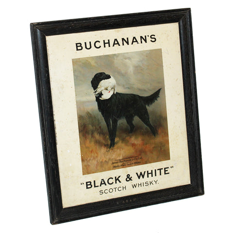 Ancien tirage publicitaire Buchanan's whisky Black & White by Maud Earl