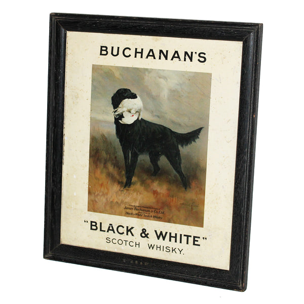 Ancien tirage publicitaire Buchanan's whisky Black & White by Maud Earl ca 1922