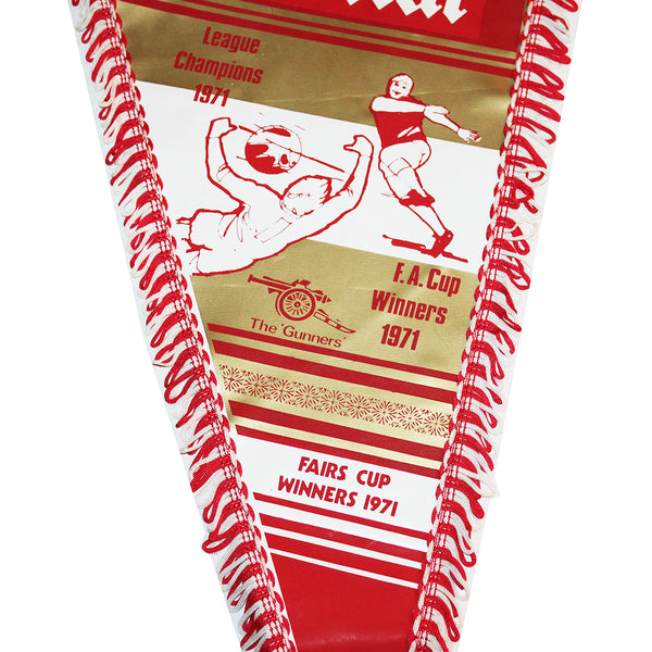 Football Memorabilia grand fanion 52 cm vintage Arsenal FC / Pennant