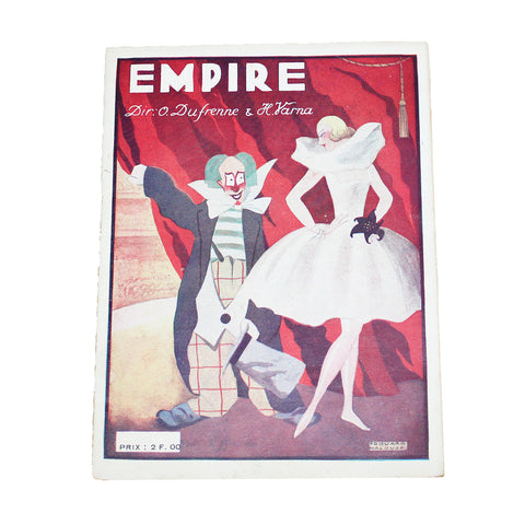 Programme du théâtre de l'Empire années 1920 / Music-Hall Cirque