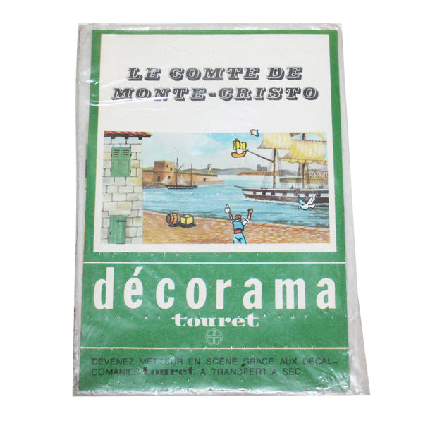 Ancienne décalcomanie Touret – Décorama Le Comte de Monte-Cristo