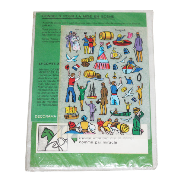 Ancienne décalcomanie Touret – Décorama Le Comte de Monte-Cristo