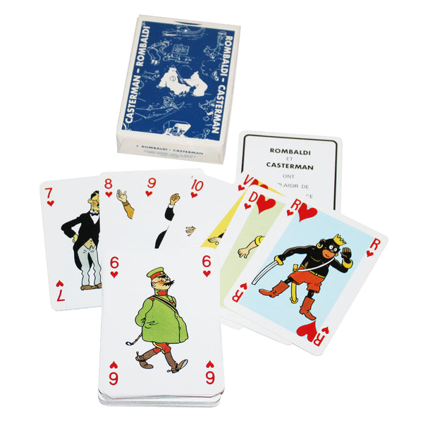 Jeu de cartes Tintin vintage Rombaldi & Casterman – circa 1970 – Édition de collection