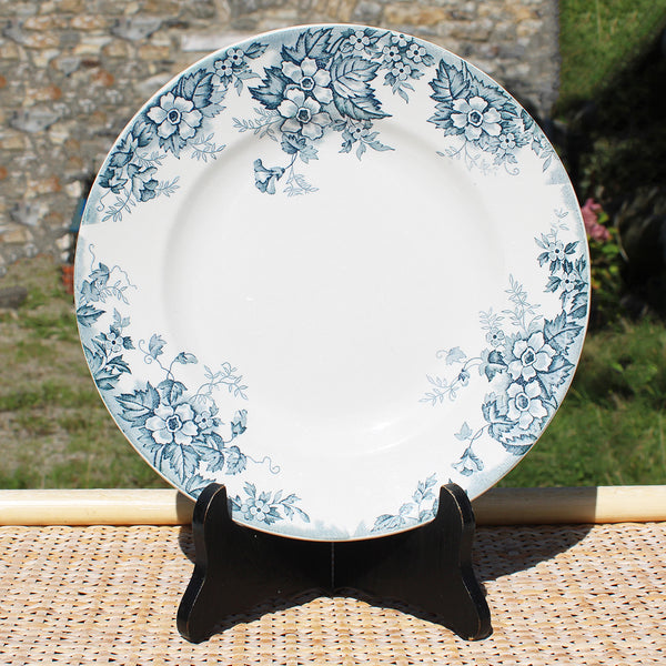 Ancienne assiette plate 23 cm en faïence de Saint Amand modèle Marie Louise