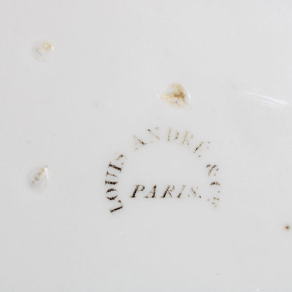 Ensemble de 6 assiettes anciennes en porcelaine Vieux Paris  / Louis André & Cie