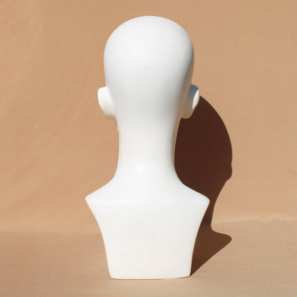 Marotte / présentoir / tête à chapeau vintage 39 cm en résine