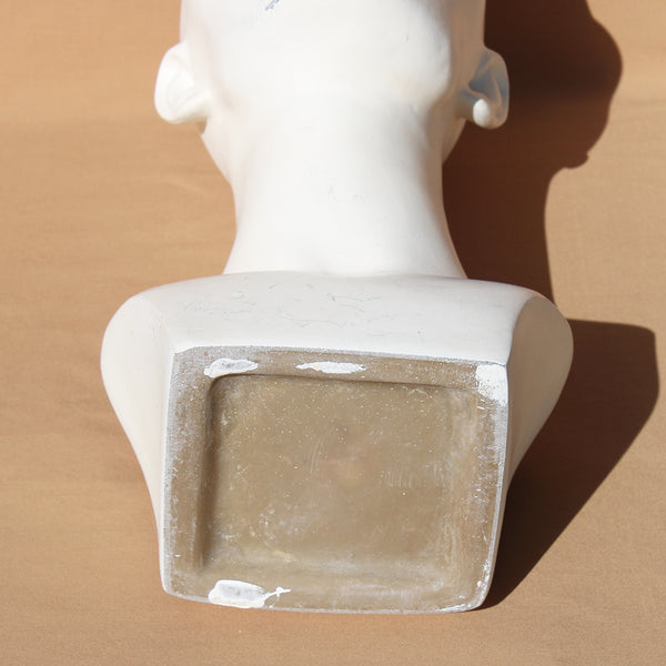 Marotte / présentoir / tête à chapeau vintage 39 cm en résine