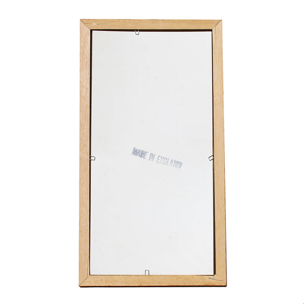 Petit miroir mural sérigraphié vintage modèle Les Saisons d'après Alphonse Mucha / Winter