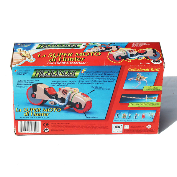 Jouet vintage Highlander ( 1996 ) / La Super Moto di Hunter / en boîte