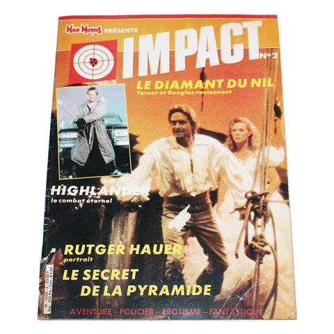 Magazine / revue Mad Movies / Impact numéro 2 / Le Diamant du Nil / Highlander ( 1986 )