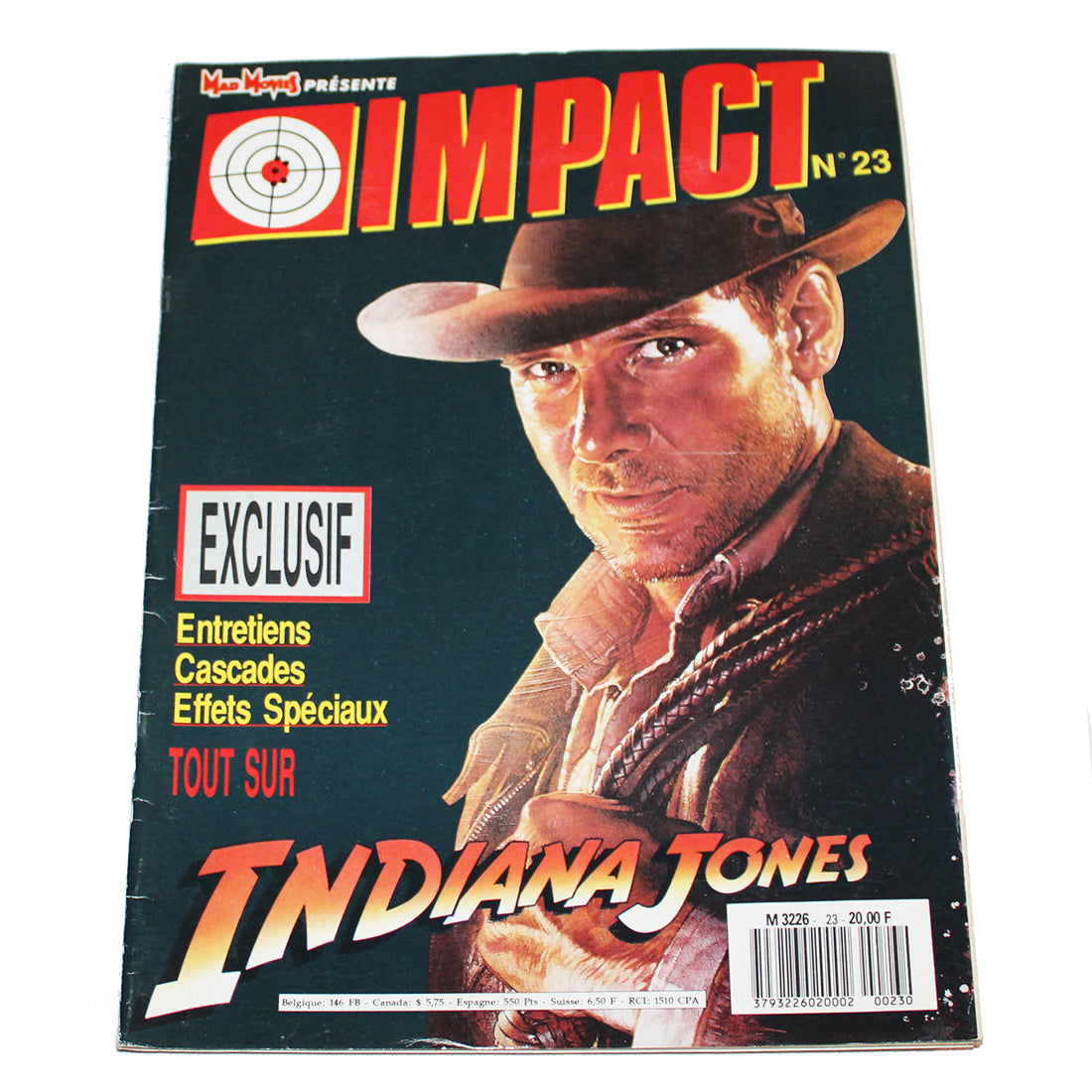 Magazine / revue Mad Movies / Impact numéro 23 / Indiana Jones ( 1989 )